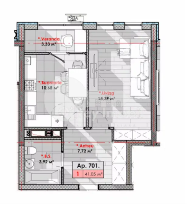 Apartament, Telecentru, ȘOS. HÎNCEȘTI