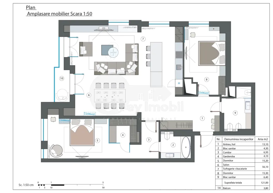 Apartament, Centru, TEATRULUI